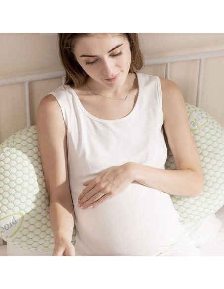 Almohada de Embarazo Lacomfy Doble Cuña Verde 53x64cm