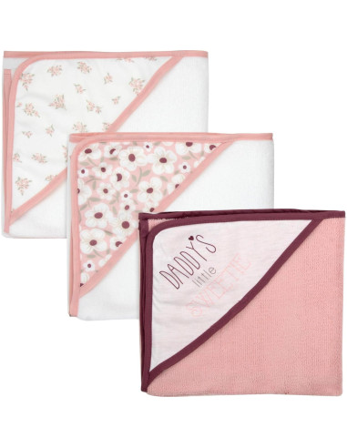 Juego de Toallas de Baño con Capucha Esenciales para Bebés - 6 Piezas