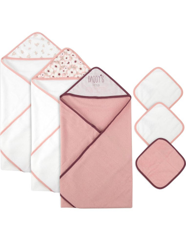 Juego de Toallas de Baño con Capucha Esenciales para Bebés - 6 Piezas