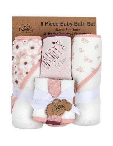 Juego de Toallas de Baño con Capucha Esenciales para Bebés - 6 Piezas