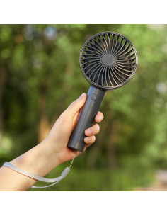 Ventilador Portátil de Mano UF505 Recargable 1200mAh Negro 2