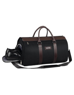 Bolsa de Ropa Duffle Jiefeike 2 en 1 para Viaje Negro