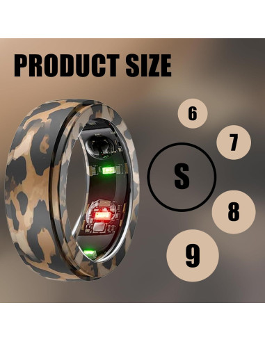 Paquete de 4 fundas de silicona Hyinus para Oura Ring Gen 3 S