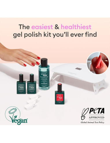 Kit de Uñas en Gel Manucurist LED 24W - Capa Base, Color y Removedor