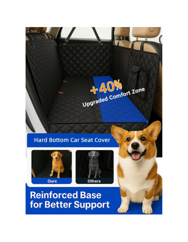 Funda de Asiento para Perros Fidozen SC9V1 Negra Impermeable