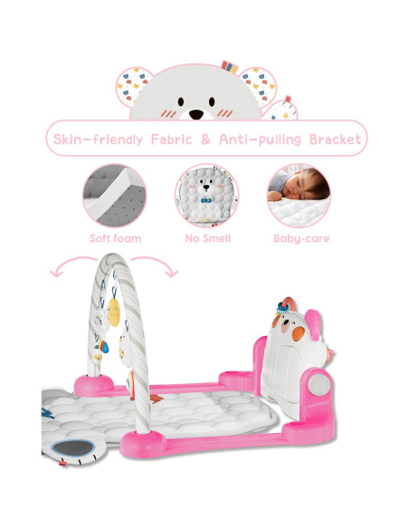 Alfombra de Juego para Bebés Lauon K2 con Piano y Juguetes