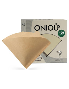 Filtros de café ONIOU V60 02, 100 unidades sin blanquear