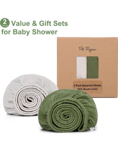 Sábanas de Cuna de Muselina Pet Rejoir - 2 Paquete 43x84cm 2