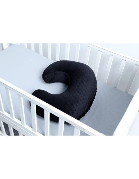 Funda de Almohada de Lactancia DONOMILO Negra Transpirable 55.88x44.96cm