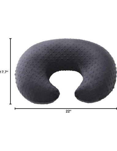 Funda de Almohada de Lactancia DONOMILO Negra Transpirable 55.88x44.96cm