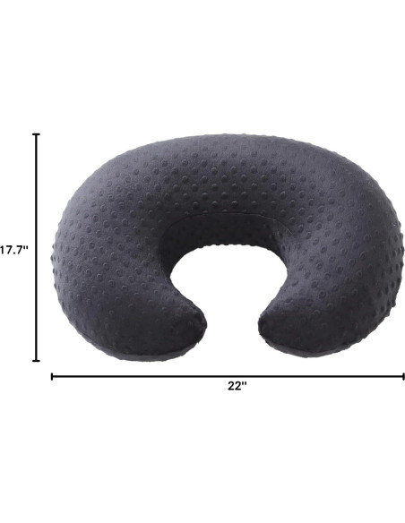 Funda de Almohada de Lactancia DONOMILO Negra Transpirable 55.88x44.96cm