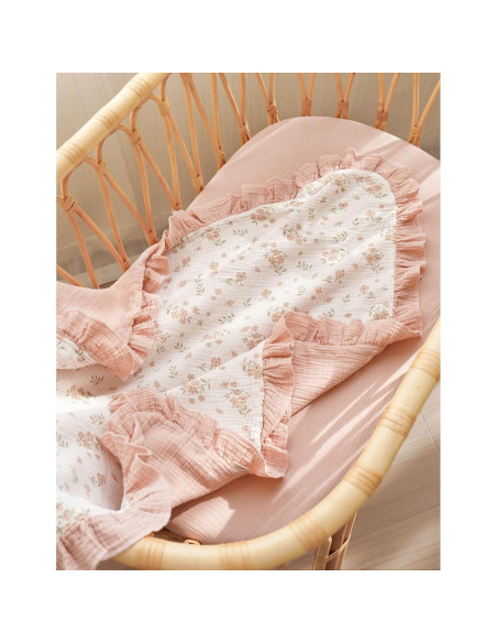 Manta de Muselina Konssy para Bebé 101.6x91.4cm Floral