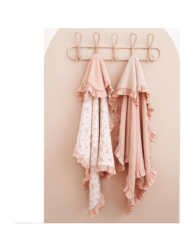 Manta de Muselina Konssy para Bebé 101.6x91.4cm Floral