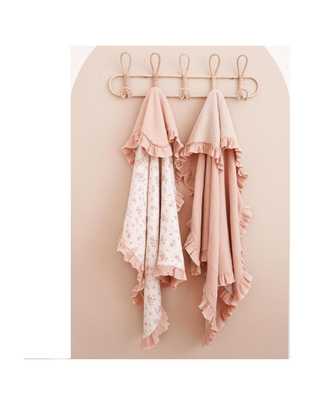 Manta de Muselina Konssy para Bebé 101.6x91.4cm Floral