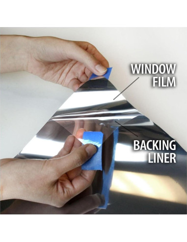 Película de Ventana BDF RPRGY Plata/Gris 426.7x61cm