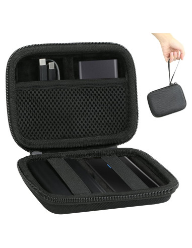 Funda de viaje dura Aenllosi para Samsung T9/T7 Touch SSD negro