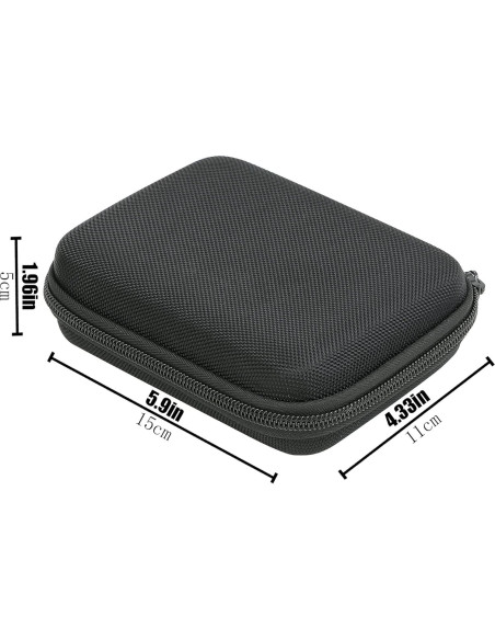 Funda de viaje dura Aenllosi para Samsung T9/T7 Touch SSD negro