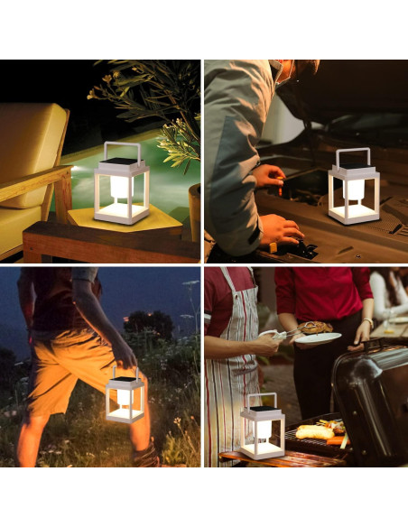 Lámpara de Mesa Solar LETRY LED Portátil IP44 3 Brillos