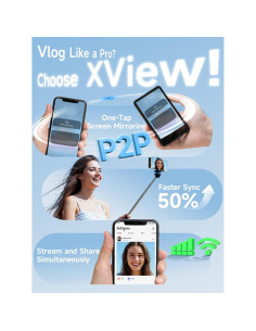 Monitor Selfie Inalámbrico 4K SYNCO XView M4 para Vlog 2