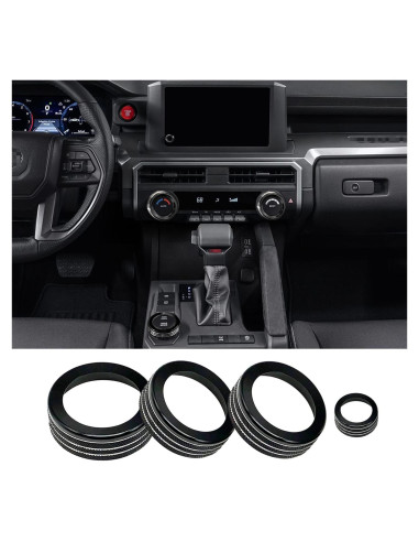 Cubierta de Perilla de Interruptor de Aire Acondicionado BORUIEN para Toyota Tacoma 2024 2025 y 4Runner 2025