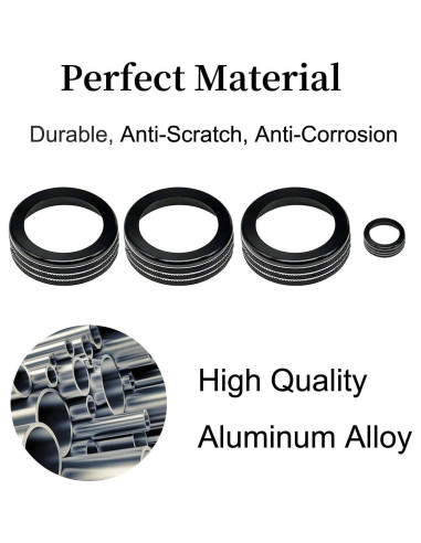 Cubierta de Perilla de Interruptor de Aire Acondicionado BORUIEN para Toyota Tacoma 2024 2025 y 4Runner 2025