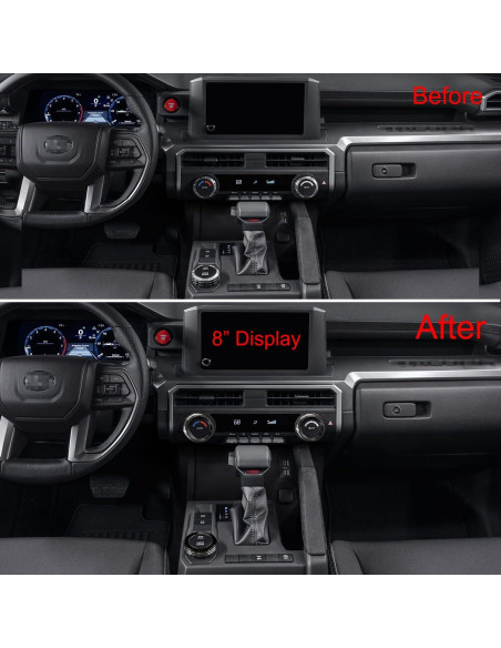 Cubierta de Perilla de Interruptor de Aire Acondicionado BORUIEN para Toyota Tacoma 2024 2025 y 4Runner 2025