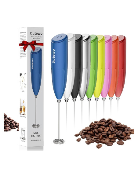 Batidor de Leche Manual Dutewo D-01 Azul 285C para Café