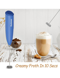 Batidor de Leche Manual Dutewo D-01 Azul 285C para Café 2