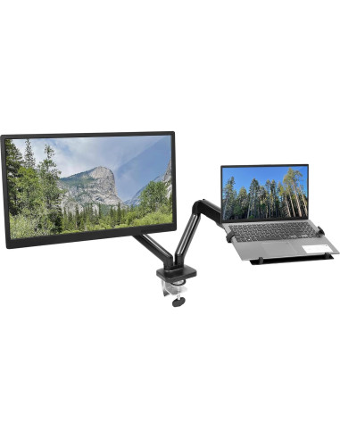 Soporte de Escritorio Ergonómico Mount-It! para Laptop y Monitor