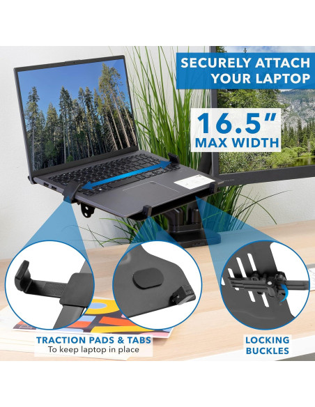 Soporte de Escritorio Ergonómico Mount-It! para Laptop y Monitor