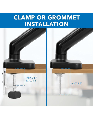 Soporte de Escritorio Ergonómico Mount-It! para Laptop y Monitor