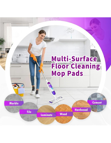 12 Almohadillas Desechables para Mop Swiffer Power 38x14cm