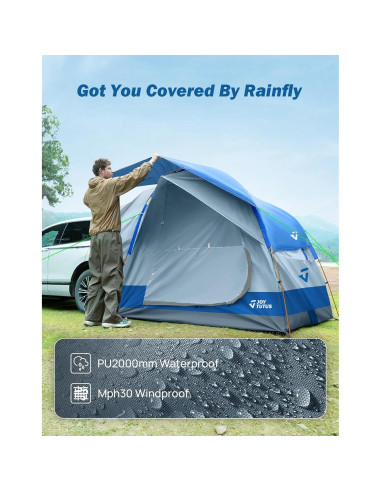 Tienda SUV JOYTUTUS H1201-01020-BL para 6 personas, impermeable