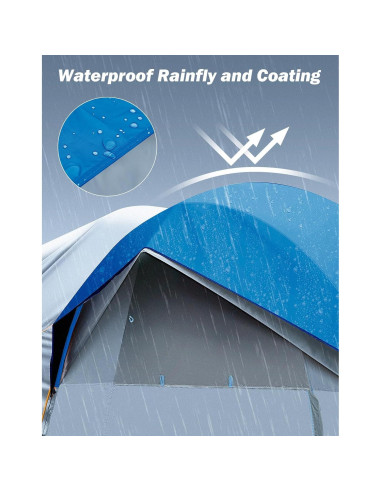 Tienda SUV JOYTUTUS H1201-01020-BL para 6 personas, impermeable