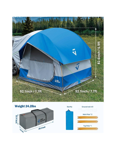 Tienda SUV JOYTUTUS H1201-01020-BL para 6 personas, impermeable