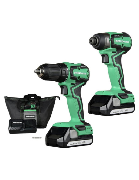 Kit Taladro y Destornillador Inalámbrico Metabo HPT 18V Kit Taladro y Destornillador Inalámbrico Metabo HPT 18V