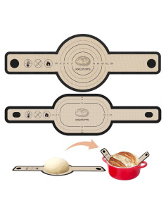 Sling de Pan de Silicona Koolstuffs 2 PCS Ovalado y Redondo