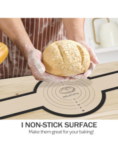 Sling de Pan de Silicona Koolstuffs 2 PCS Ovalado y Redondo 2