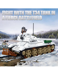 Set de Construcción Tanque T34-85 Sluban 518 Piezas con 2 Minifiguras 2