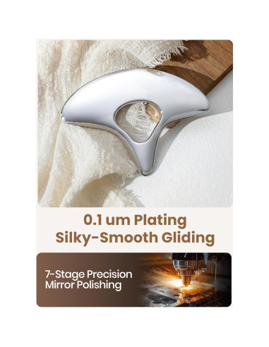 Gua Sha de Acero Inoxidable Lifechill para Masaje y Drenaje Linfático