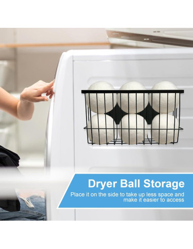 Soporte Magnético para Pelotas de Secadora YEXEXINM Negro