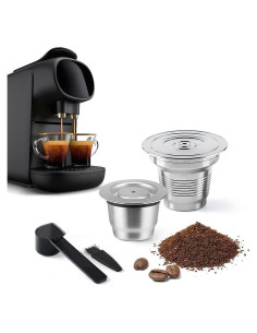 Cápsulas de café reutilizables BENFUCHEN 2 unidades acero inoxidable