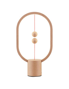 Lámpara de Mesa LED Magnética YONGJUNLI Madera 24.64cm