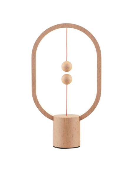 Lámpara de Mesa LED Magnética YONGJUNLI Madera 24.64cm
