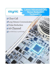 Walkie Talkies eSynic 3-Pack Profesionales 5KM VOX Duraderos 2