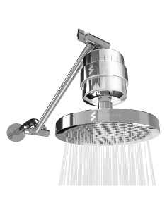 Cabezal de Ducha SparkPod 15 cm Alta Presión con Filtro 23 Etapas