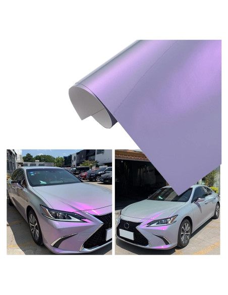 Vinilo Chameleon Brillante ATMOMO 152 cm x 10 cm Gris a Púrpura Vinilo Chameleon Brillante ATMOMO 152 cm x 10 cm Gris a Púrpura