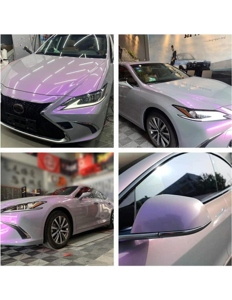 Vinilo Chameleon Brillante ATMOMO 152 cm x 10 cm Gris a Púrpura Vinilo Chameleon Brillante ATMOMO 152 cm x 10 cm Gris a Púrpura