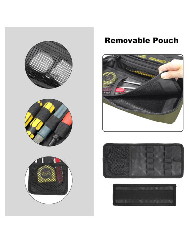 Bolsa de Herramientas Táctica JLDTOP Verde Militar 32.5x14.2cm