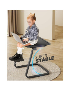 Mesa de bandeja para TV SAIJI F2-B - Ajustable 6 alturas, 54.4 kg 2